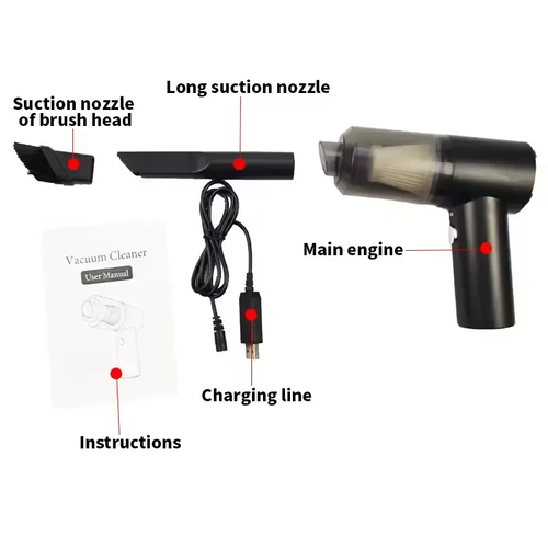 New Cordless Handheld Auto Vacuum Home & Car Dual Use Wholesale Dry Vacuum Cleaner 6000Pa Wireless Car Vacuum Clean