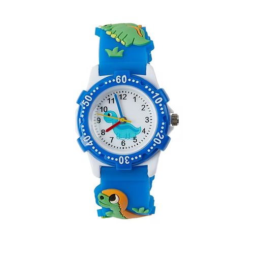 Blue dinosaur children's watch