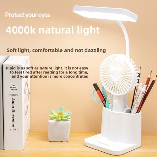 Multi-functional eye-protecting desk lamp