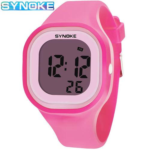 SYNOKE's best-selling jelly Korean version electronic watch for both boys and girls, a waterproof seven-color luminous silicone electronic watch for women