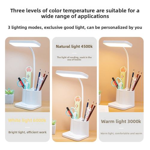 Multi-functional eye-protecting desk lamp