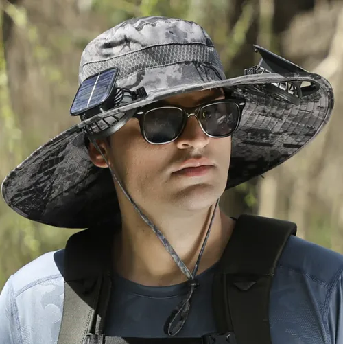 🏆 50K+ SOLD! 70% OFF – Almost Gone-⚡2025 New Ultralight Solar Fan Sun Hat – Lighter Than a Baseball!