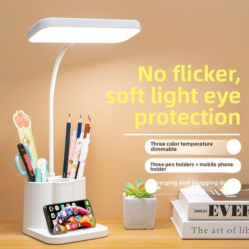 Multi-functional eye-protecting desk lamp