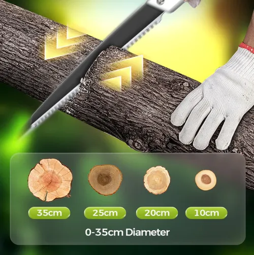 Lightweight and sharp universal pruning saw with sheath--350 mm