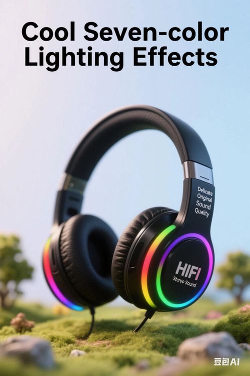 M3 Light-emitting Bluetooth headsets, high appearance level e-sports gaming card folding headsets