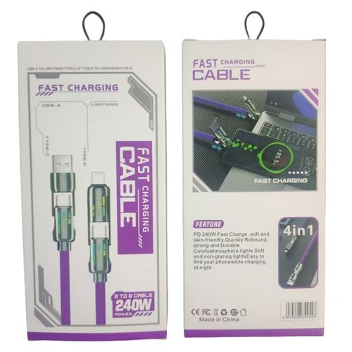 The coolest 4 in 1 LED glowing charger ever!