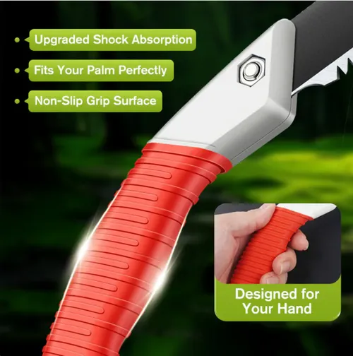 Lightweight and sharp universal pruning saw with sheath--350 mm