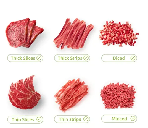 Meat Slicer For Fresh Raw Meat, Adjustable Thickness 2 Or 4 Mm, 17-In-1 Stainless Steel Meat Cleaver Kitchen Knife