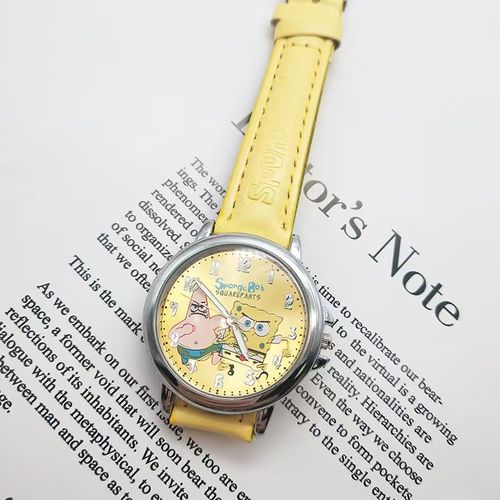 New SpongeBob SquarePants Korean version waterproof gift watch