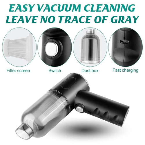 New Cordless Handheld Auto Vacuum Home & Car Dual Use Wholesale Dry Vacuum Cleaner 6000Pa Wireless Car Vacuum Clean