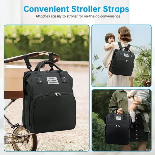 Waterproof Multifunctional Folding Baby Crib and Diaper Bag