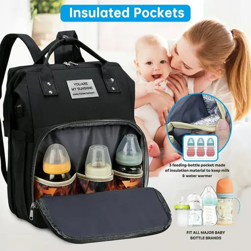 Waterproof Multifunctional Folding Baby Crib and Diaper Bag
