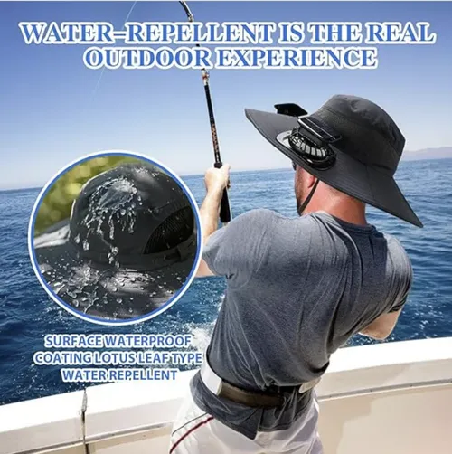🏆 50K+ SOLD! 70% OFF – Almost Gone-⚡2025 New Ultralight Solar Fan Sun Hat – Lighter Than a Baseball!