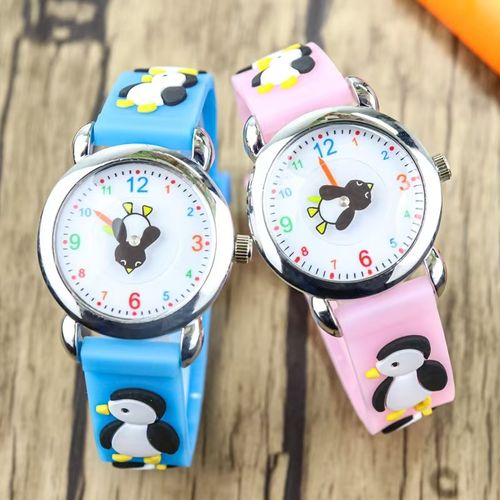 Korean version of the cute and Q-style penguin watch for children