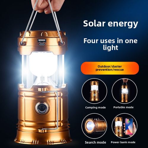 Camping lamp, solar multi-functional portable horse lamp, outdoor emergency tent lamp, lighting lamp, street stall camping lamp