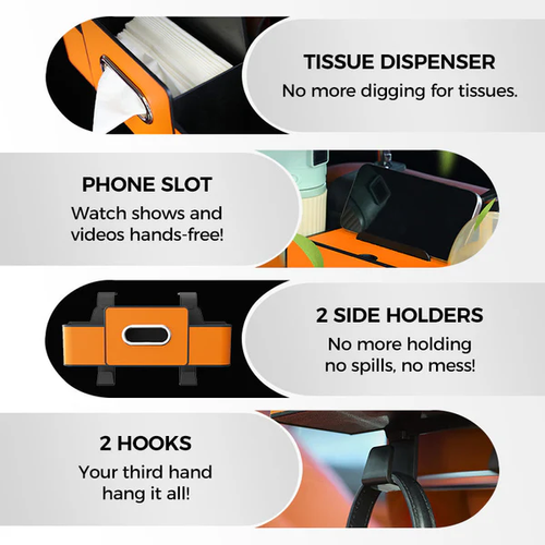 🚗 Car Multifunctional Seat Back Waterproof Storage Bag