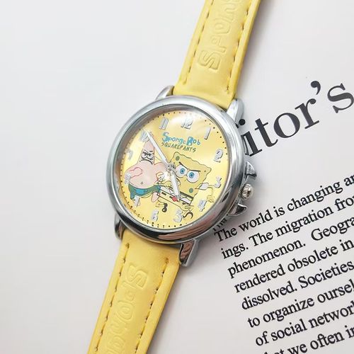 New SpongeBob SquarePants Korean version waterproof gift watch