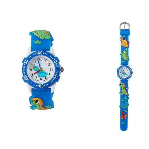 Blue dinosaur children's watch