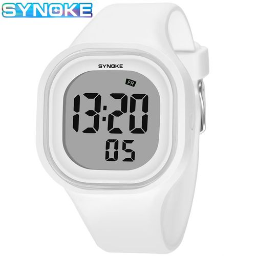 SYNOKE's best-selling jelly Korean version electronic watch for both boys and girls, a waterproof seven-color luminous silicone electronic watch for women