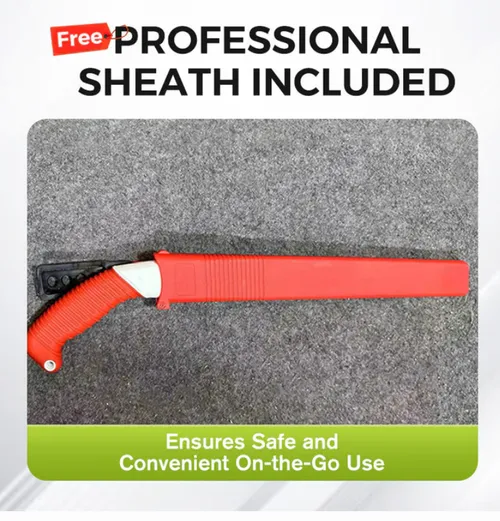 Lightweight and sharp universal pruning saw with sheath--350 mm