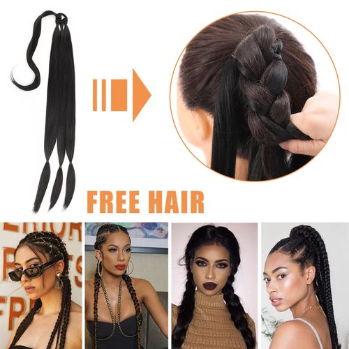Wig, ponytail, woman's twining hair extension, ponytail braid, synthetic fake braid, boxing ponytail