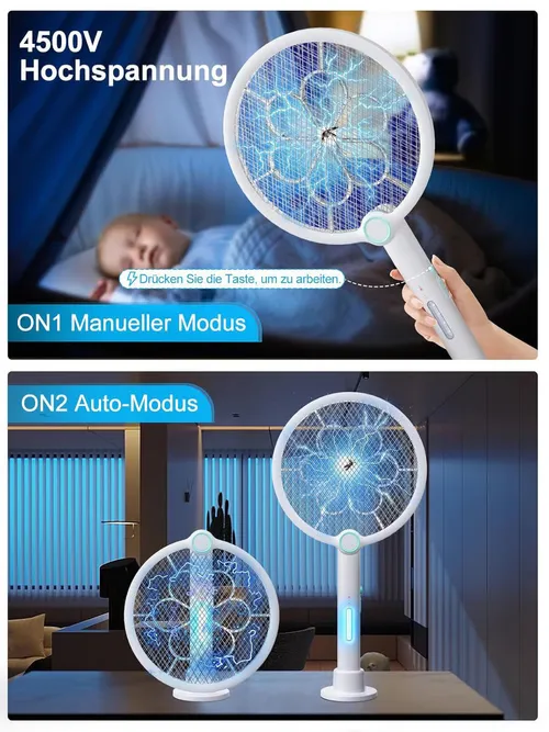 Electric Fly Swatter Racket
