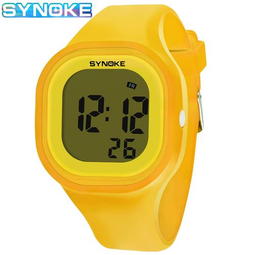 SYNOKE's best-selling jelly Korean version electronic watch for both boys and girls, a waterproof seven-color luminous silicone electronic watch for women