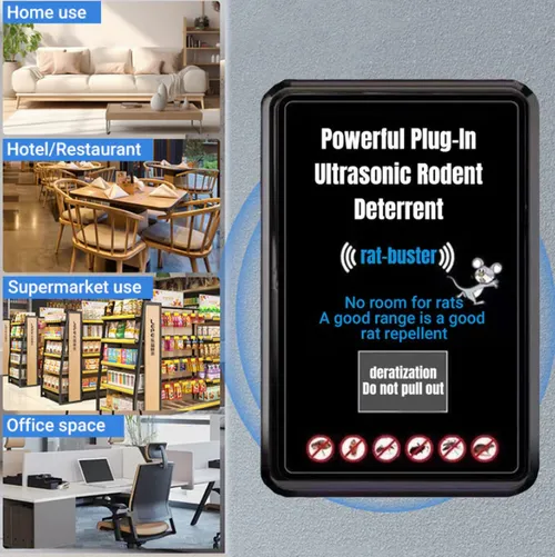 🔥2025 Hot Sale🔥Powerful Plug-In Ultrasonic Rodent Deterrent（Buy one, get two）