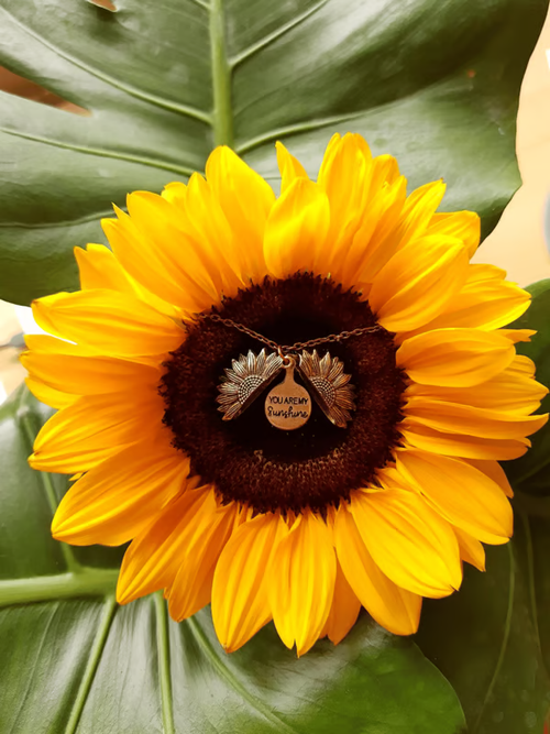 🎁Buy 1 get 3 free🔥🌞You are my sunshine sunflower necklace with gift box🌻