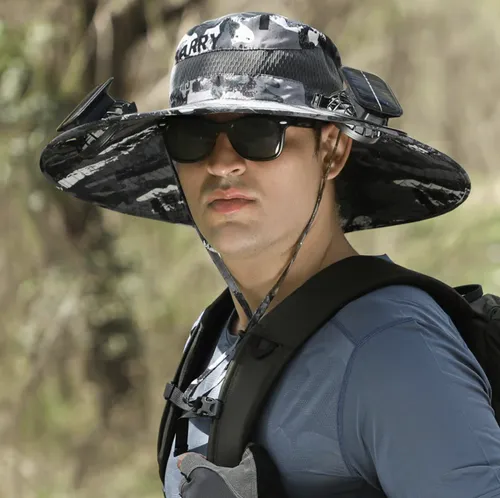 🏆 50K+ SOLD! 70% OFF – Almost Gone-⚡2025 New Ultralight Solar Fan Sun Hat – Lighter Than a Baseball!