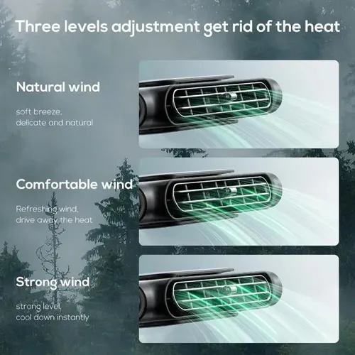 Seat Car Fan Portable USB Plug-in Three-speed