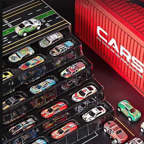 Kids 48-Piece Die-Cast Pull-Back Mini Cars Set