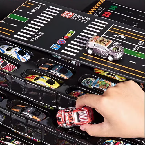 Kids 48-Piece Die-Cast Pull-Back Mini Cars Set