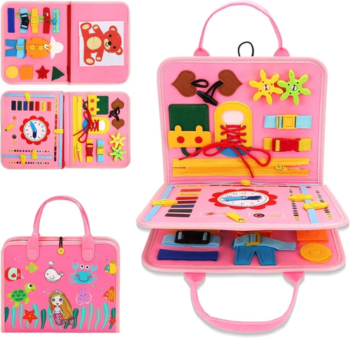 Kids Montessori Learning Activity Board
