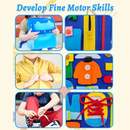 Kids Montessori Learning Activity Board