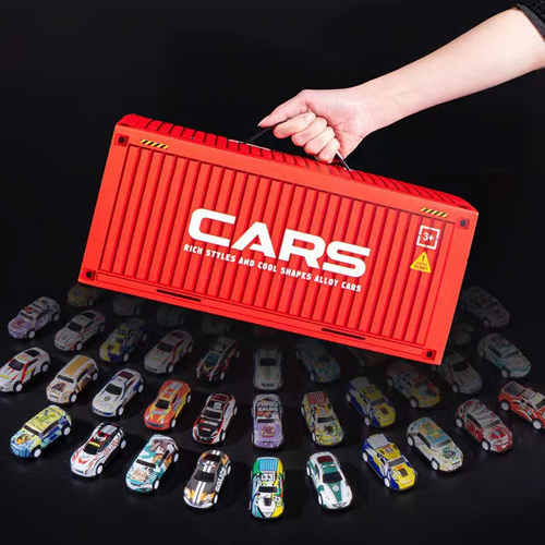 Kids 48-Piece Die-Cast Pull-Back Mini Cars Set
