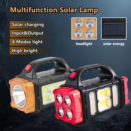 1PC Portable Multi-functional Solar Emergency Flashlight