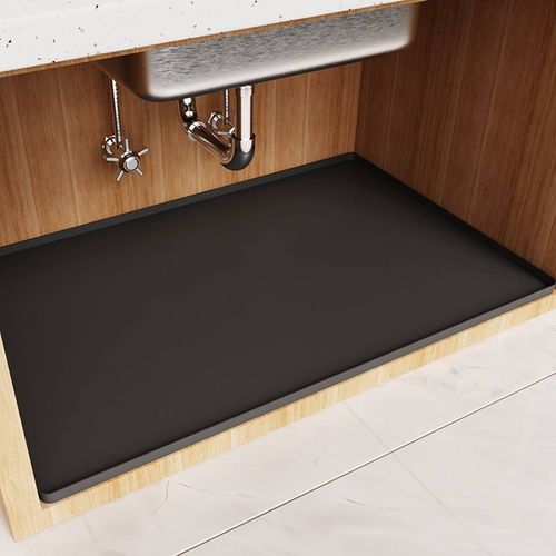 Silicone Under Sink Drip Tray | Stop Water Leak, Protect Cabinet