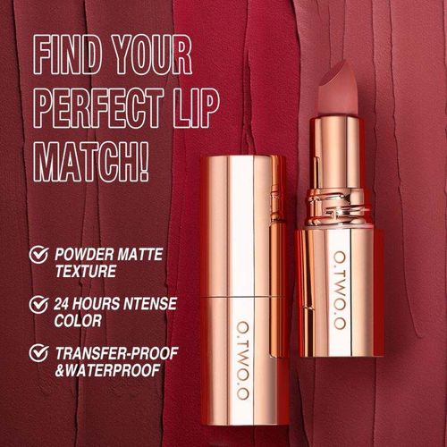 O.TWO.O velvet matte long lasting lipstick