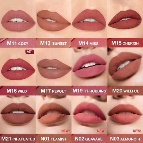O.TWO.O velvet matte long lasting lipstick