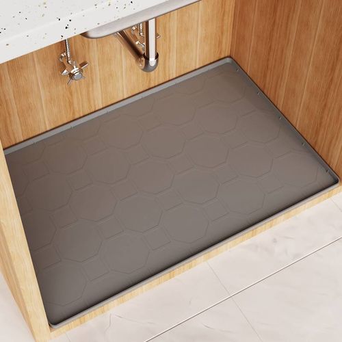 Silicone Under Sink Drip Tray | Stop Water Leak, Protect Cabinet