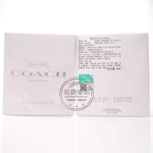 寇馳Coach蔻馳霧隱玫瑰紐約女士淡濃香水Floral花馥蕊嫣韻30 50ML