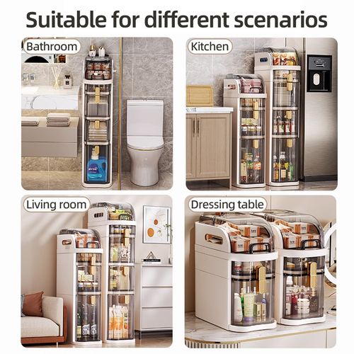 Instalação gratuita camadas de plástico estreito armário de armazenamento estilo gaveta sala de estar e banheiro armário de armazenamento com caixa de lenços de papel
