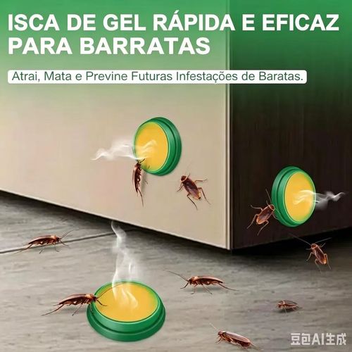 12 comprimidos naturais para afastar baratas. Eficácia duradoura no combate a baratas. Ideal para uso em residências, cozinhas, banheiros, armários, garagens e áreas de armazenamento.