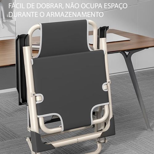 Cadeira reclinável dobrável | Posição ajustável | Cama portátil   Para cochilos no escritório, terraços, camping e praias