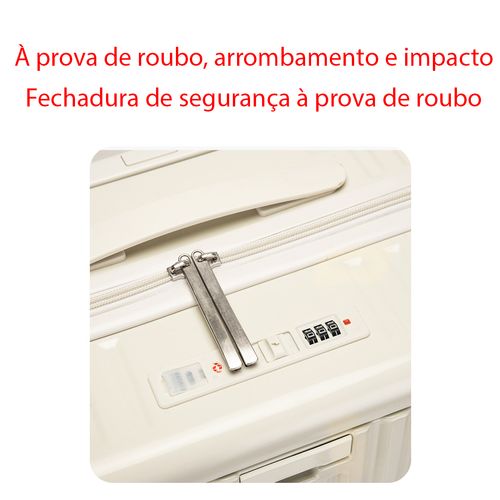 Mala de viagem multifuncional 30 polegadas | Rodas giratórias leves | Fechadura com senha segura | Unissex | Design retrô de alta estética