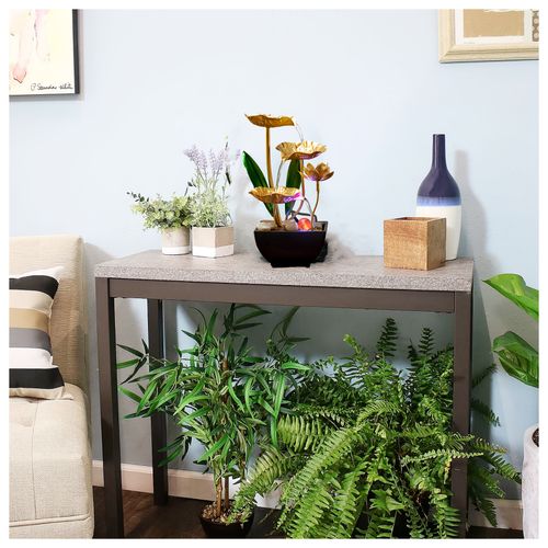 Small indoor fountain with automatic humidifier, desktop decoration suitable for relaxing crafts in the living room and bedroom