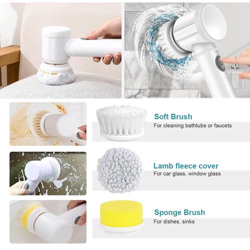 Multi-functional automatic electric cleaning brush, electric scrubber, electric rotary scrubber, enclosed space electric dish washer