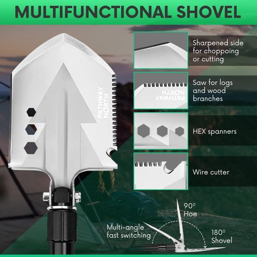 Multi-functional shovel folding armor shovel vehicle-mounted self-defense outdoor camping life-saving tools
