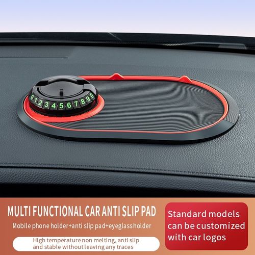 Multi-functional 4-in-1 car mobile phone anti-slip mat can hide the number plate of the mobile phone navigation bracket customization